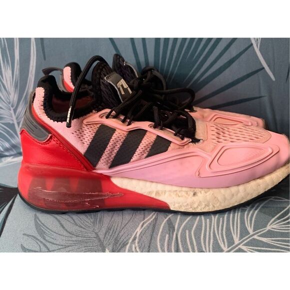 ADIDAS NINJA ZX 2K BOOST pink SNEAKER GYM SHOES sz women 8 men 6 - Picture 1 of 8
